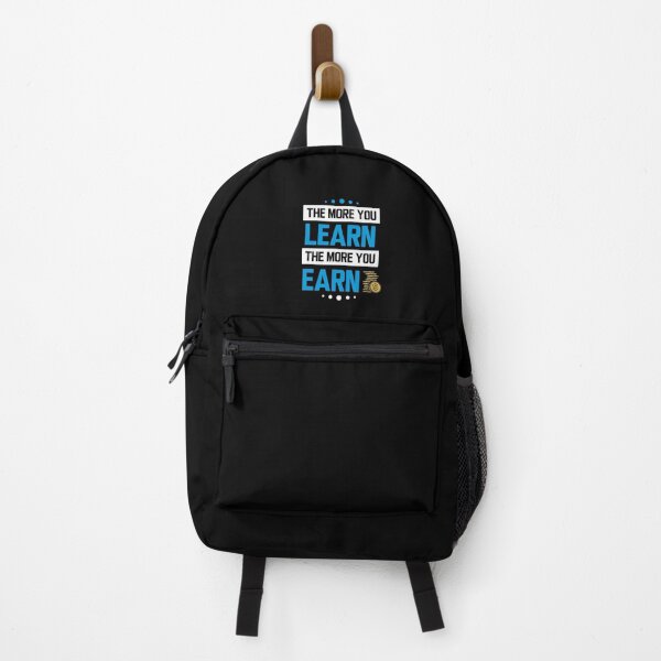 Item preview, The more you learn the more you earn - v4 (White and Blue) designed and sold by ResuWreck.