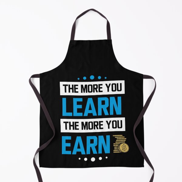 Item preview, The more you learn the more you earn - v4 (White and Blue) designed and sold by ResuWreck.
