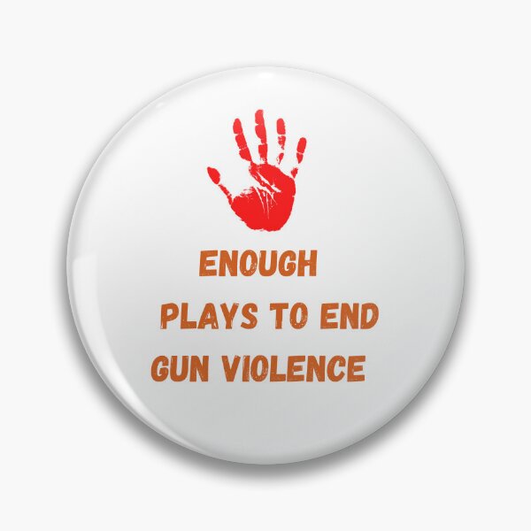 Item preview,  Wear Orange Peace sign Enough End Gun Violence designed and sold by nabilolsky.