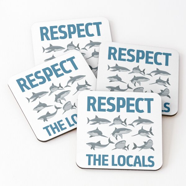 Item preview, Respect The Locals - Save the Sharks - Surf Lovers Pack designed and sold by EddieBalevo.