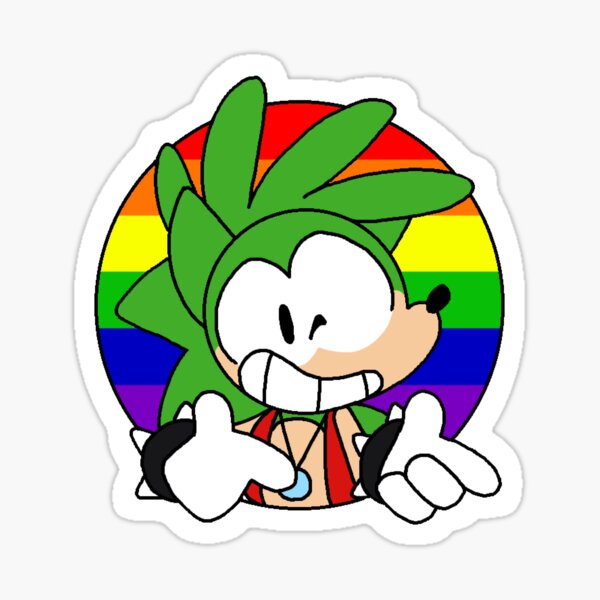 Shadow The Hedgehog mlm pride flag  Sticker for Sale by Trashcreatyre