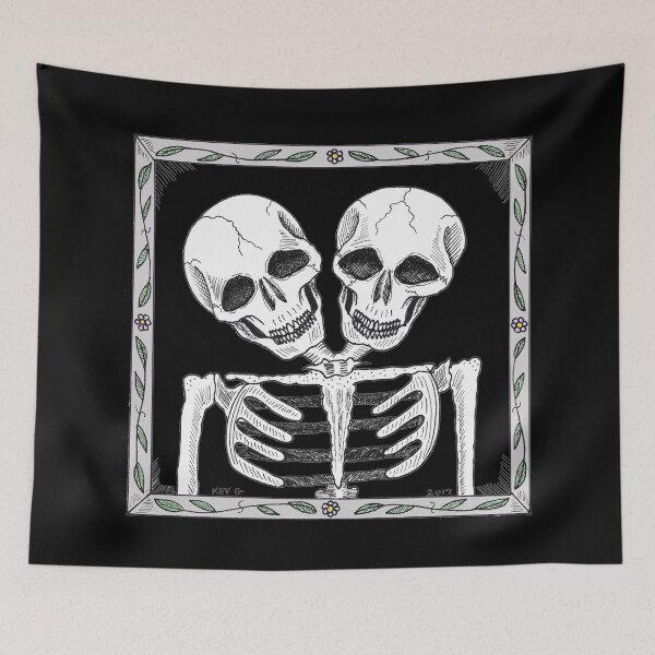 Item preview, SIAMESE SKULLS VERSION TWO - Art By Kev G designed and sold by ArtByKevG.