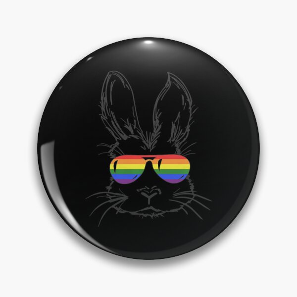 Item preview, Bunny Face With Sunglasses Pride LGBT Mens Easter Day Gifts   designed and sold by fawsonpnhamme.