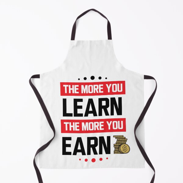 Item preview, The more you learn the more you earn - v3 (Black and Red) designed and sold by ResuWreck.