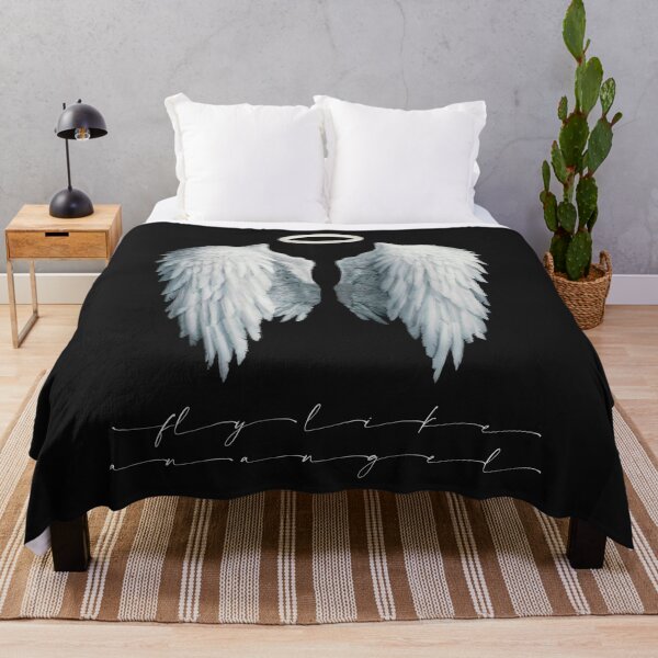 Item preview, Spiritual Angel Wings / Halo - Fly Like An Angel Inspirational Quote designed and sold by FortuneTee.