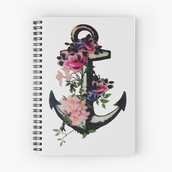 Item preview, Floral Anchor designed and sold by Mad Monkey Shop.