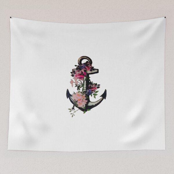 Item preview, Floral Anchor designed and sold by Mad Monkey Shop.