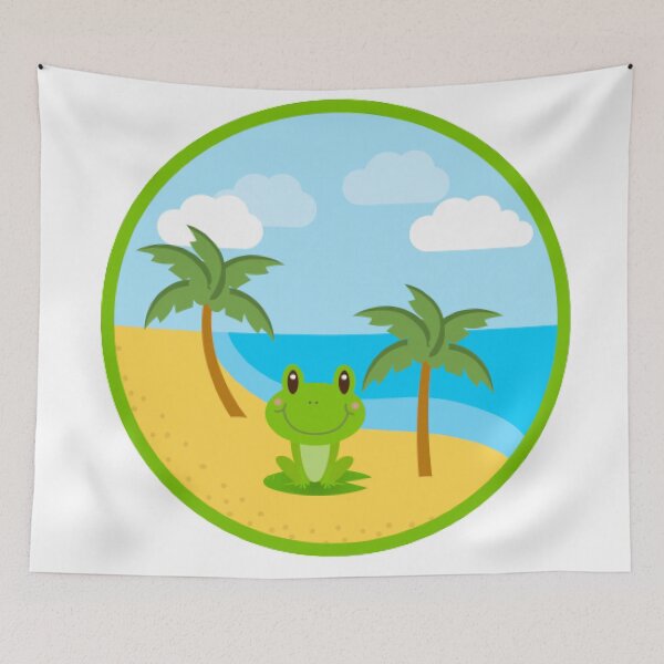 Item preview, Frog at the Beach  designed and sold by Sadhvika.