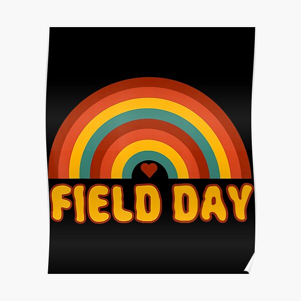 "field day orange field day games adults teachers kids 51" Poster for