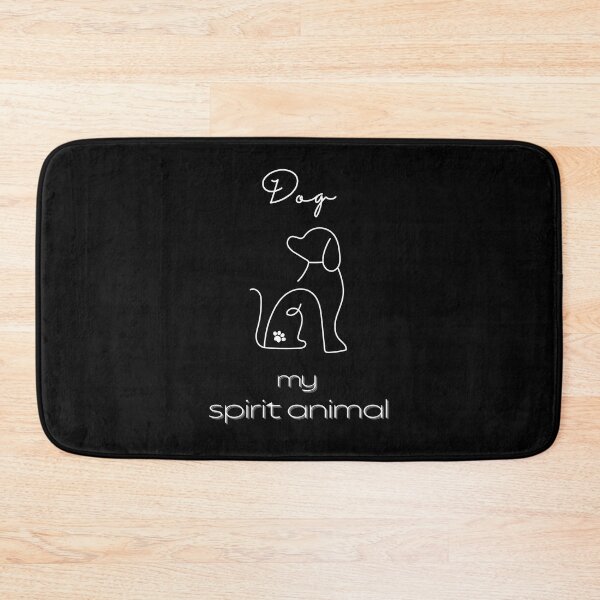 Item preview, Dog Totem Spirit Animal Dog Mat designed and sold by MagicWolfStar.