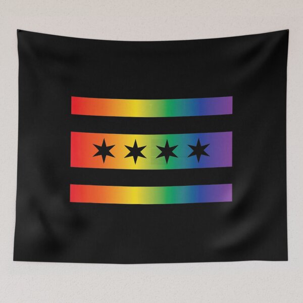 Item preview, Chicago Flag & Gay Pride FlagCombo  LGBT Pride  designed and sold by fawsonpnhamme.