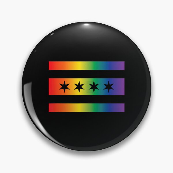 Item preview, Chicago Flag & Gay Pride FlagCombo  LGBT Pride  designed and sold by fawsonpnhamme.