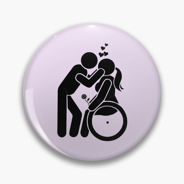 Item preview, wheelchair love kiss disabled pride bi girlfriend anniversary birthday gift designed and sold by yugiohcerealbox.
