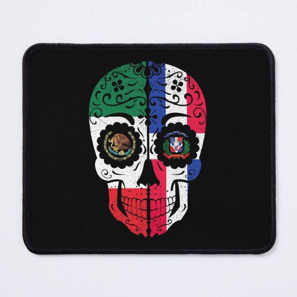 Artikelvorschau, Mexican Dominican Flag Sugar Skull entworfen und verkauft von snickrdoodle.