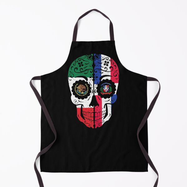 Artikelvorschau, Mexican Dominican Flag Sugar Skull entworfen und verkauft von snickrdoodle.
