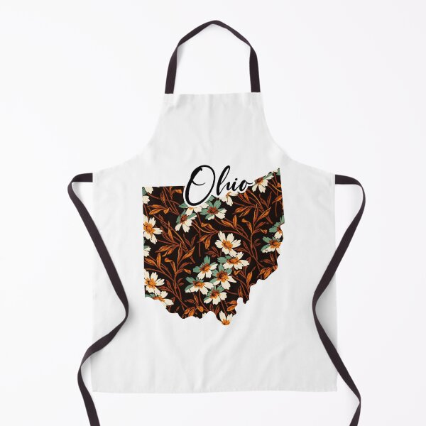 Item preview, Floral Map of USA States Ohio - Map of Ohio designed and sold by AmethystMurad.