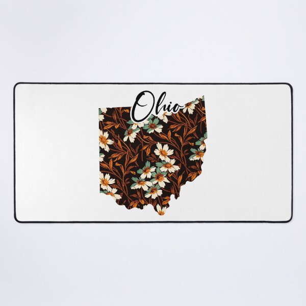 Item preview, Floral Map of USA States Ohio - Map of Ohio designed and sold by AmethystMurad.