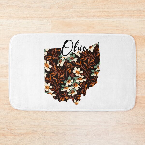 Item preview, Floral Map of USA States Ohio - Map of Ohio designed and sold by AmethystMurad.