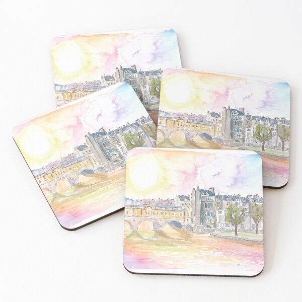 Item preview, Historic Bath England Scene with Sunset over Avon designed and sold by artshop77.