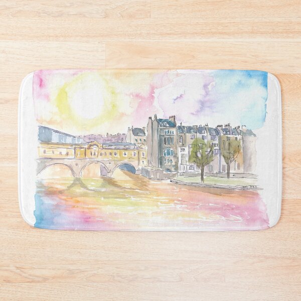 Item preview, Historic Bath England Scene with Sunset over Avon designed and sold by artshop77.
