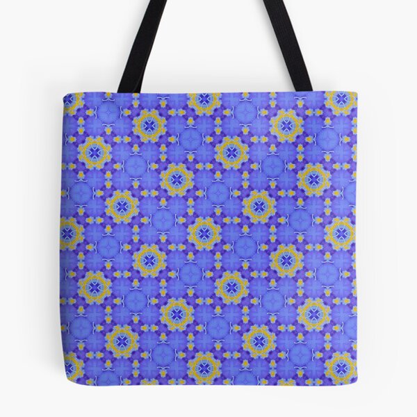 Item preview, Syringodea Longituba 1.7 -  Blue and Yellow Geometric Mosaic Pattern designed and sold by FRLF.