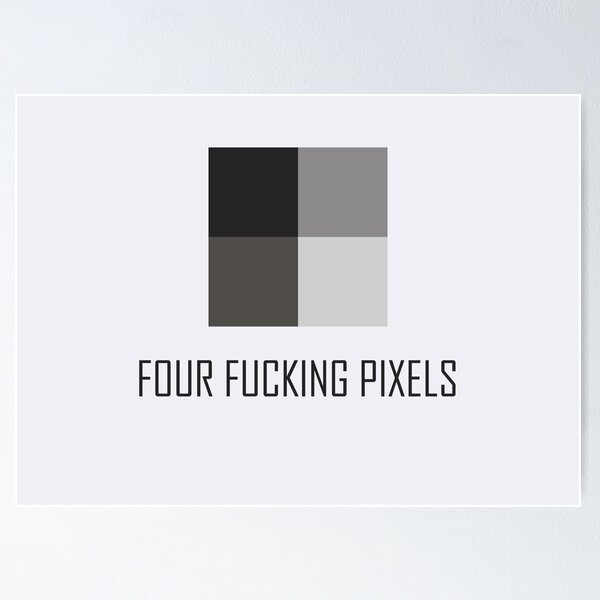 Item preview, SCP-096 "Four fucking pixels" designed and sold by ToadKingStudios.
