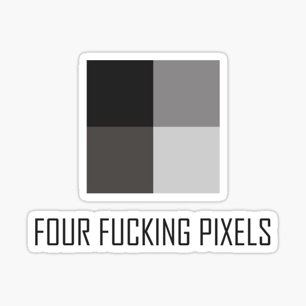 SCP-096 Four fucking pixels Sticker for Sale by ToadKingStudios