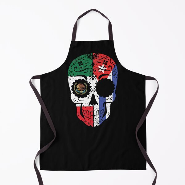 Artikelvorschau, Mexican Cuban Flag Sugar Skull entworfen und verkauft von snickrdoodle.