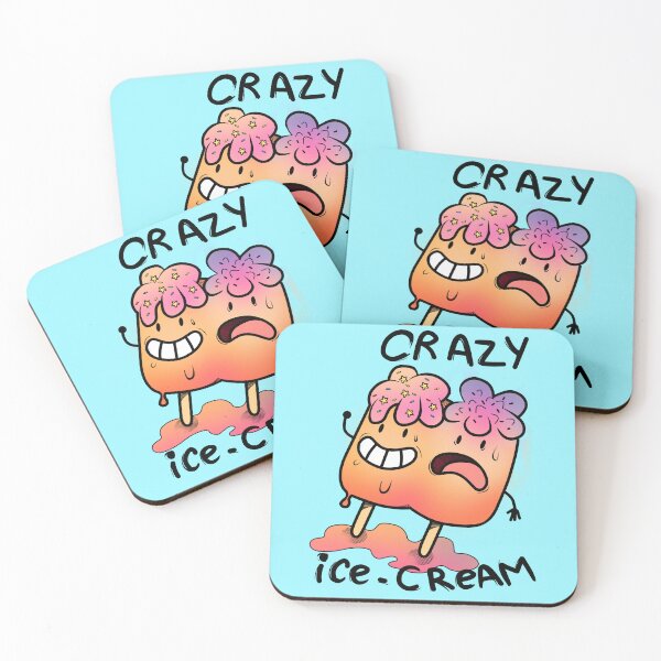 Item preview, a crazy ice cream makes it melt when walking in the sun designed and sold by DoodlesbyHuki.
