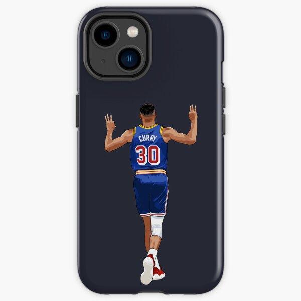 Stephen Curry Vektor zurück Qiangy iPhone Robuste Hülle