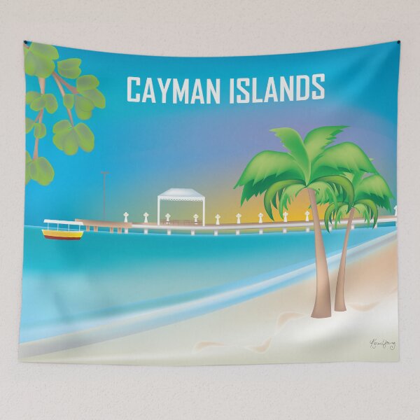 Item preview, Cayman Islands - Skyline Illustration by Loose Petals designed and sold by LoosePetals.