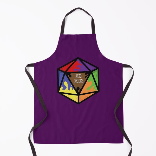Item preview, Rainbow Pronoun Pride D20 Xe/Xir designed and sold by BiOurPride.