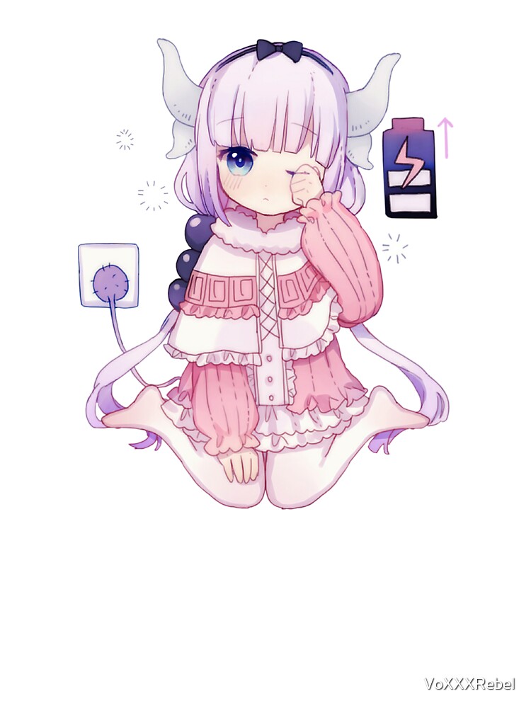 Maid Dragon Kanna Charging Kids T Shirt By Voxxxrebel Redbubble