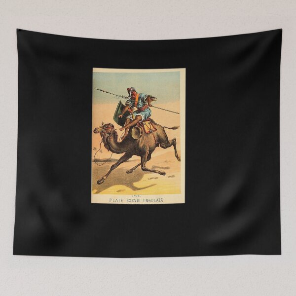 Item preview, CAMEL DESERT CAMELRIDER VINTAGE ANIMAL LITHOGRAPH designed and sold by sobriowslen.