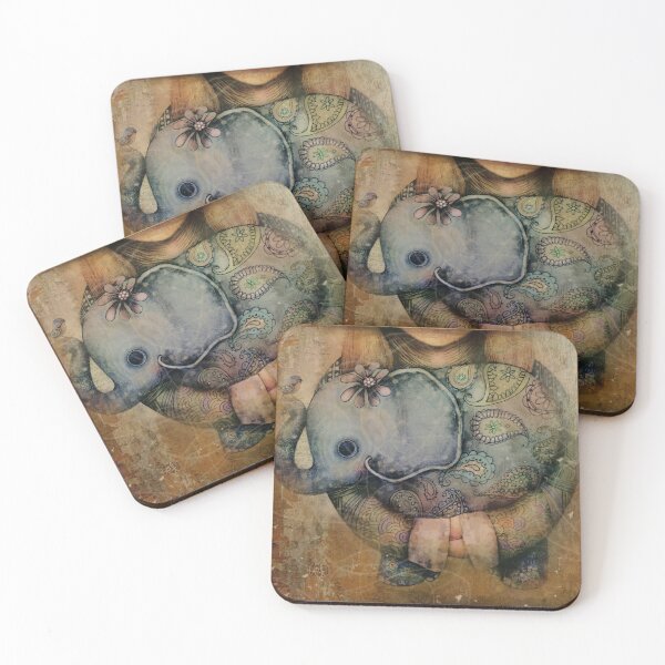 Item preview, Whimsical Paisley Boho Elephant  designed and sold by Karin Taylor.