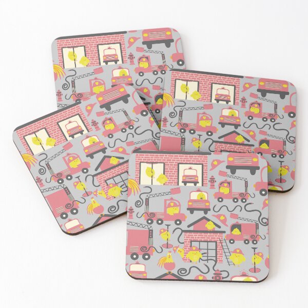 Item preview, Firefighter Chicks On Gray designed and sold by SamAnnDesigns.