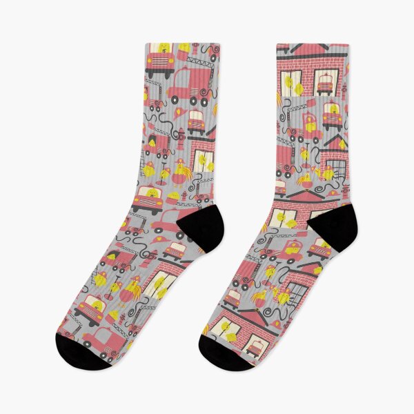 Item preview, Firefighter Chicks On Gray designed and sold by SamAnnDesigns.
