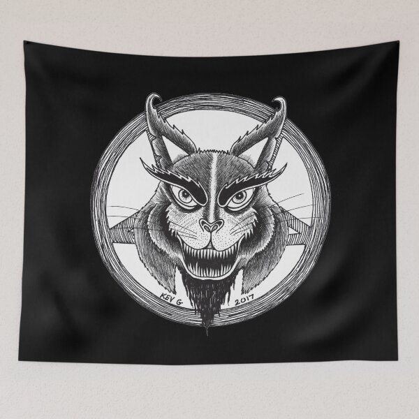 Item preview, EVIL CAT - Art By Kev G designed and sold by ArtByKevG.