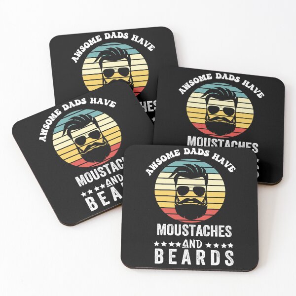Item preview, awsome dads have moustaches and beards  designed and sold by POPLIN ⭐ ⭐ ⭐ ⭐ ⭐.