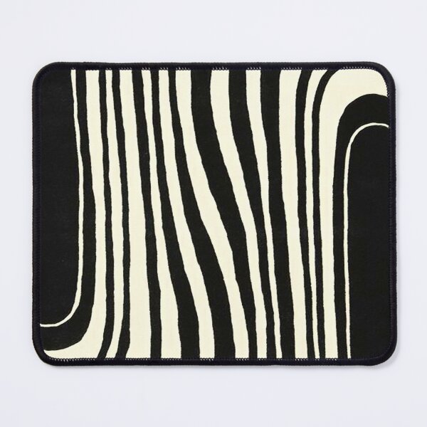 Item preview, Monochrome Scandinavian Zebra Stripes Pattern in Black & Beige designed and sold by MyArt23.