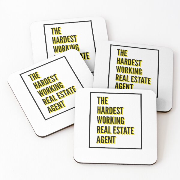 Item preview, The Hardest Working Real Estate Agent Quote For The Best Real Estate Agent At Work designed and sold by SVPOD.