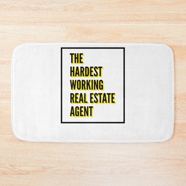 Artikelvorschau, The Hardest Working Real Estate Agent Quote For The Best Real Estate Agent At Work entworfen und verkauft von SVPOD.