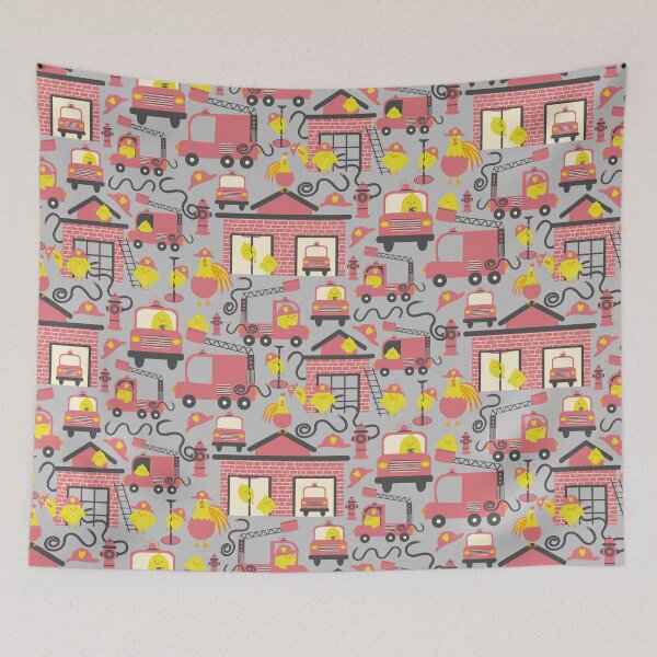 Item preview, Firefighter Chicks On Gray designed and sold by SamAnnDesigns.