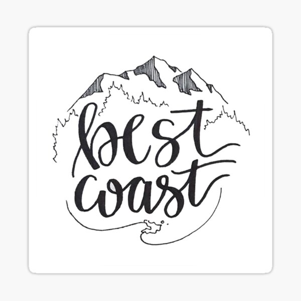West Coast Best Coast Sticker