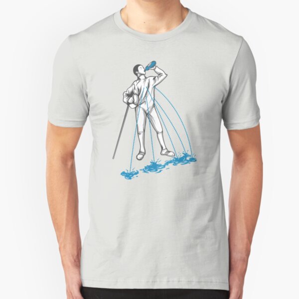 Fencing Post Workout Humor Slim Fit T-Shirt