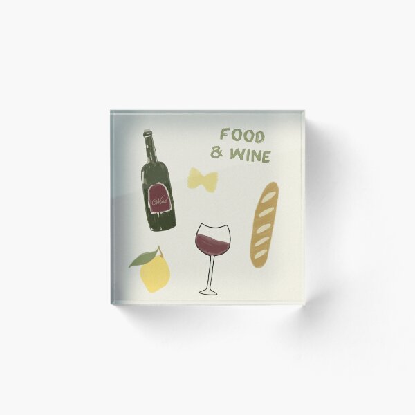 Item preview, Food & Wine designed and sold by ASHTONTCREATIVE.