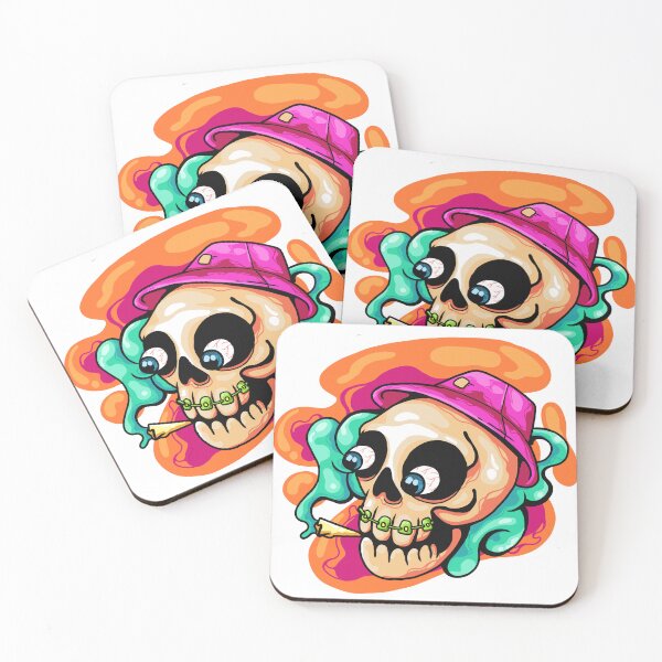 Item preview, skull head in cool pop art style designed and sold by Ushopfake.