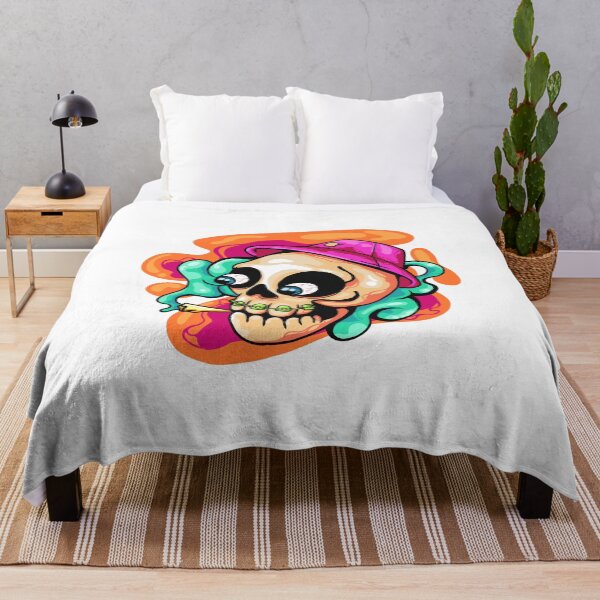 Item preview, skull head in cool pop art style designed and sold by Ushopfake.