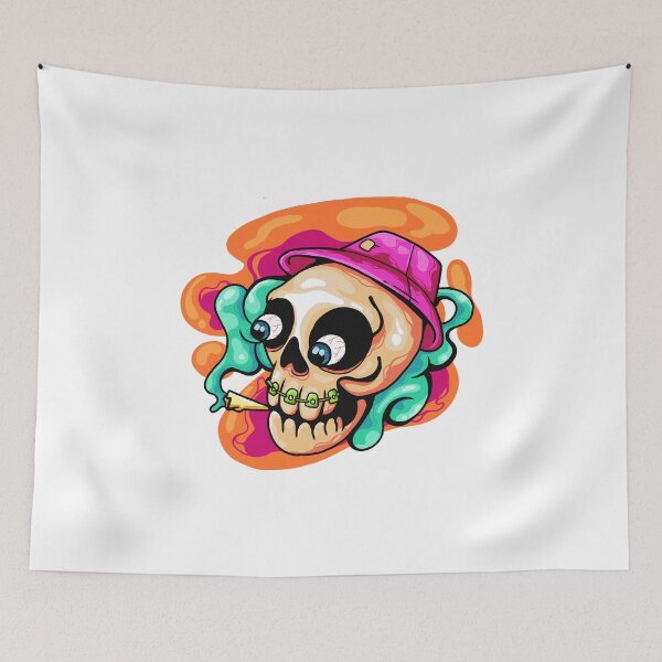 Item preview, skull head in cool pop art style designed and sold by Ushopfake.