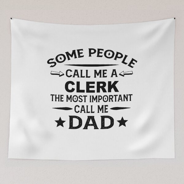 Item preview, clerk Father Dad T-shirt gift for father's Day clerk Dad Father's Day, clerk Dad Hudband Christmas Gift designed and sold by xlnv.